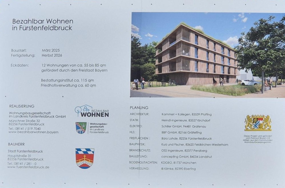Am Waldfriedhof 1 - Bautafel
