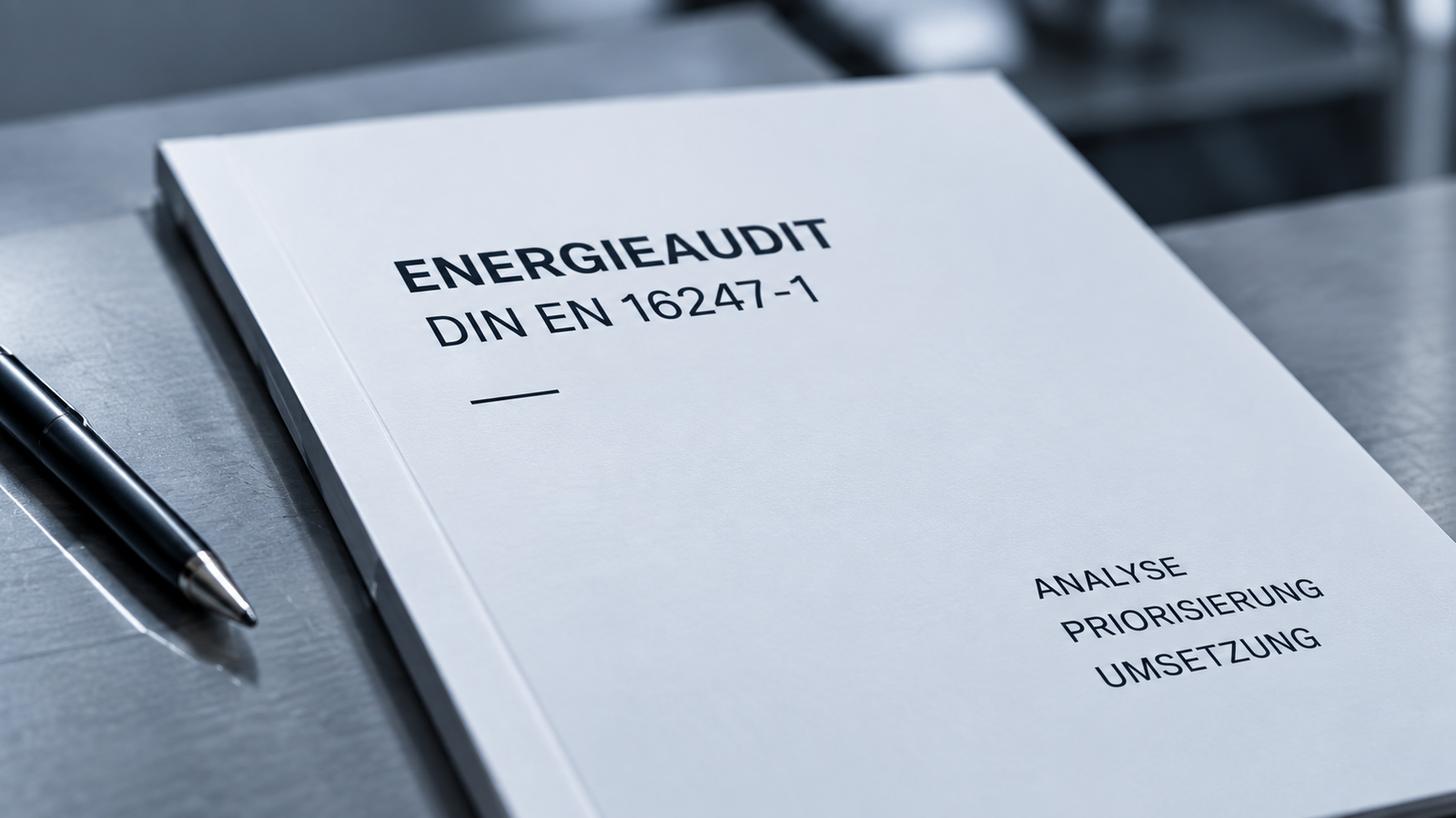 Illustrative Darstellung eines Energieaudit-Berichts nach DIN EN 16247-1