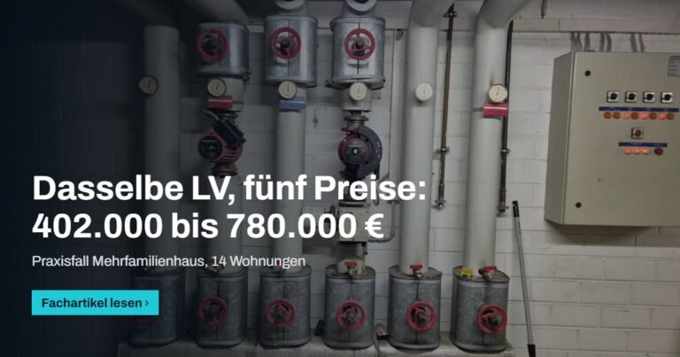 Titelbild zum Fachartikel: Fünf Angebote auf dasselbe Leistungsverzeichnis — warum sie 94 % auseinanderlagen