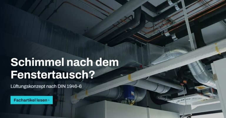 Titelbild zum Fachartikel: Schimmel nach dem Fenstertausch: Lüften, Einbaufehler oder fehlendes Konzept?
